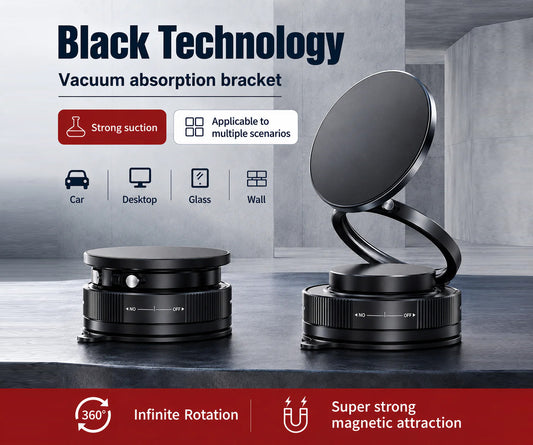 New 360 ° Rotating Vacuum Magnetic Suction Mobile Phone Holder