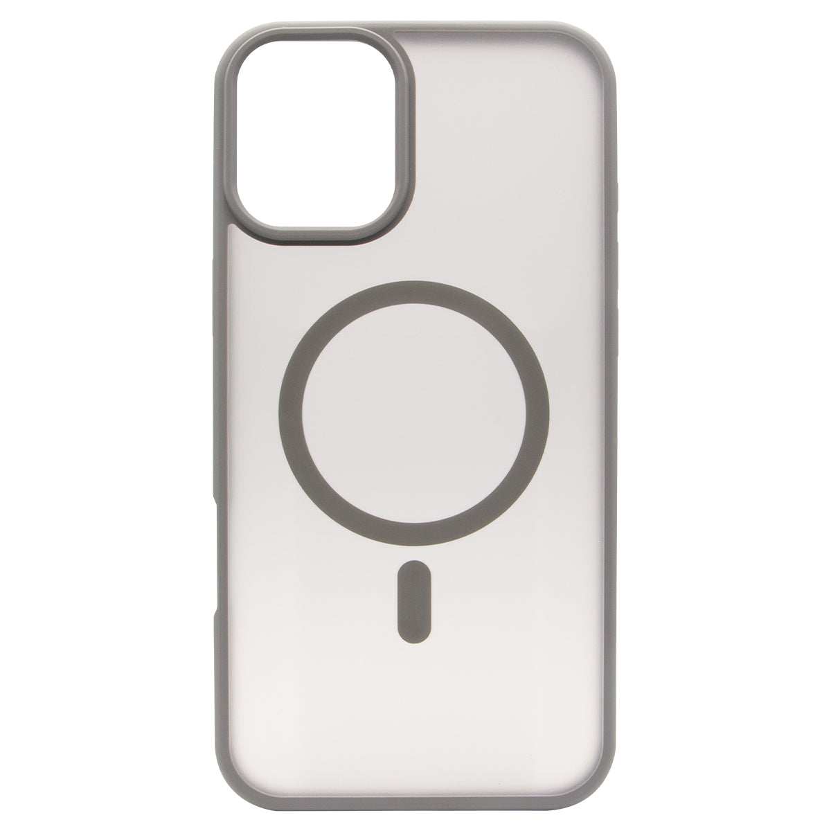 iPhone 16 Pro TPU+PC Magnetic Skin-friendly Matte Phone Case Transparent Grey - CellularPort