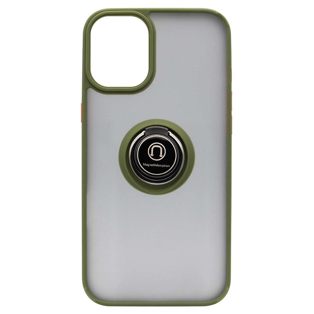 iPhone 16 Pro Hybrid Shell Anti-shock Ring Kickstand TPU Matte Case Green - CellularPort