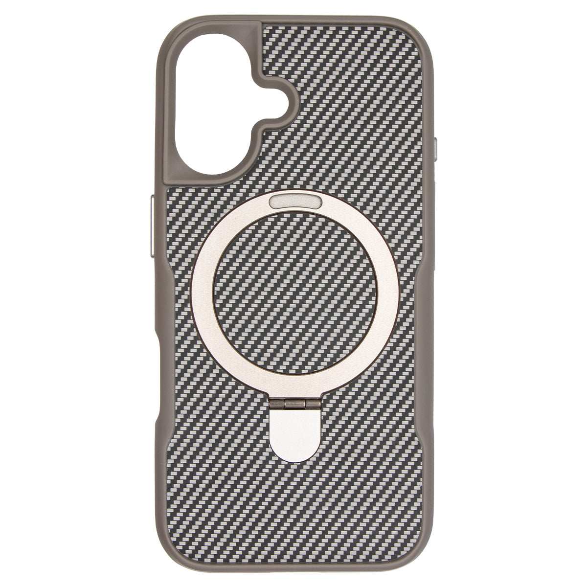 iPhone 16 TPU+PC Magnetic Airbag Anti-fall Phone Case Silver - CellularPort