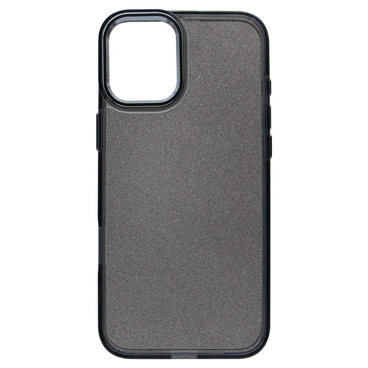 iPhone 16 Bling Shiny TPU+PC Clear Case Transparent Glitter Black - CellularPort