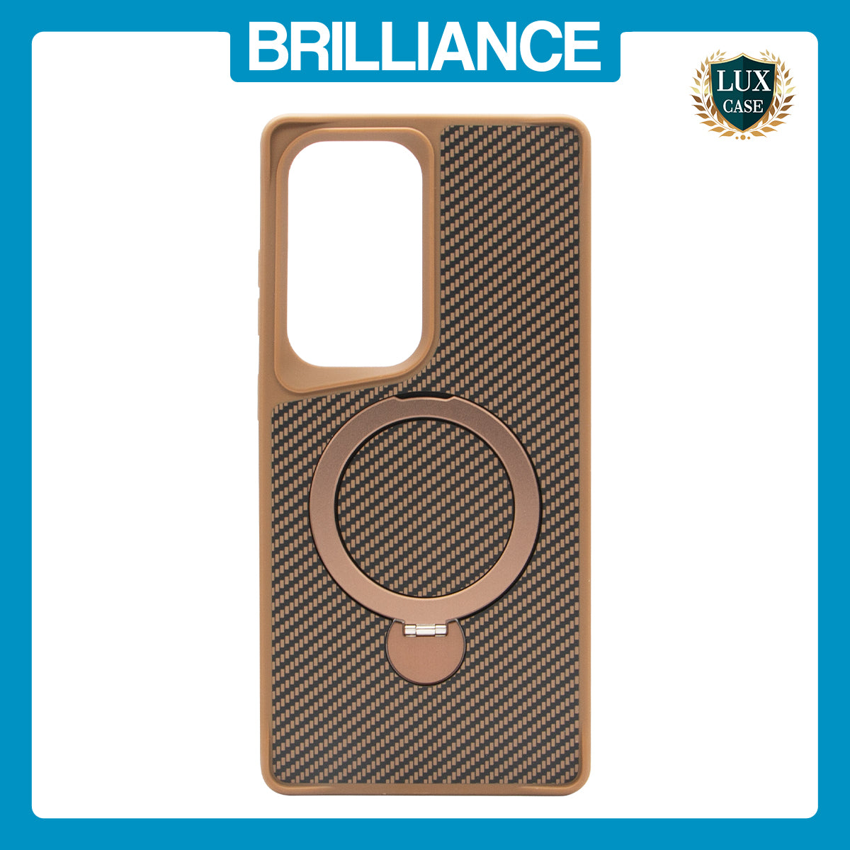 Samsung S25 Ultra Gold Carbon Fiber Case
