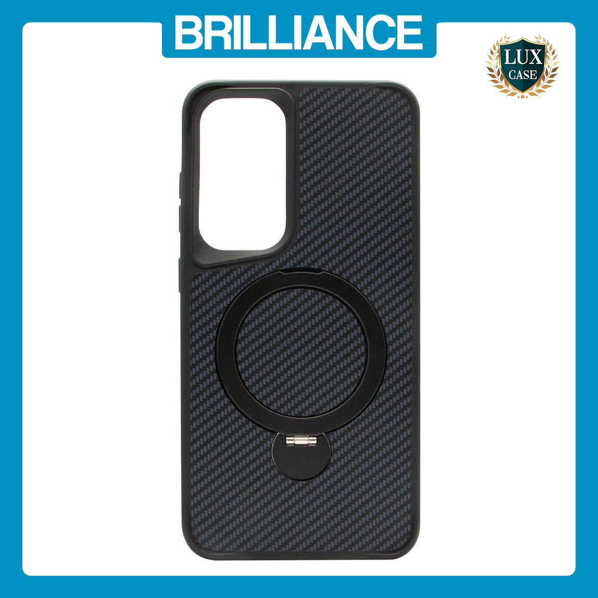Samsung S25 Plus Black Carbon Fiber Case