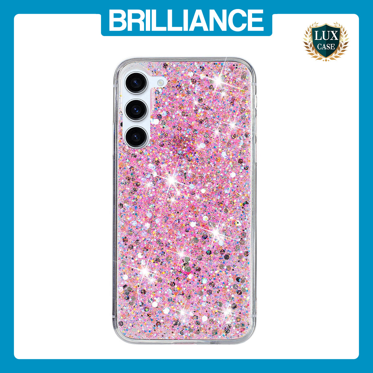 Samsung S23 Pink Crystal Clear Case