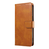 IPhone 15 Book Flip Soft PU Leather Wallet With Card Pockets Case Light Brown - CellularPort