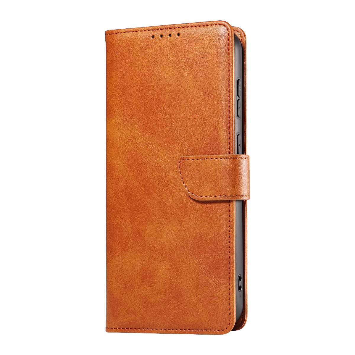 Samsung S24 Ultra Book Flip Soft PU Leather Wallet With Card Pockets Case Light Brown - CellularPort