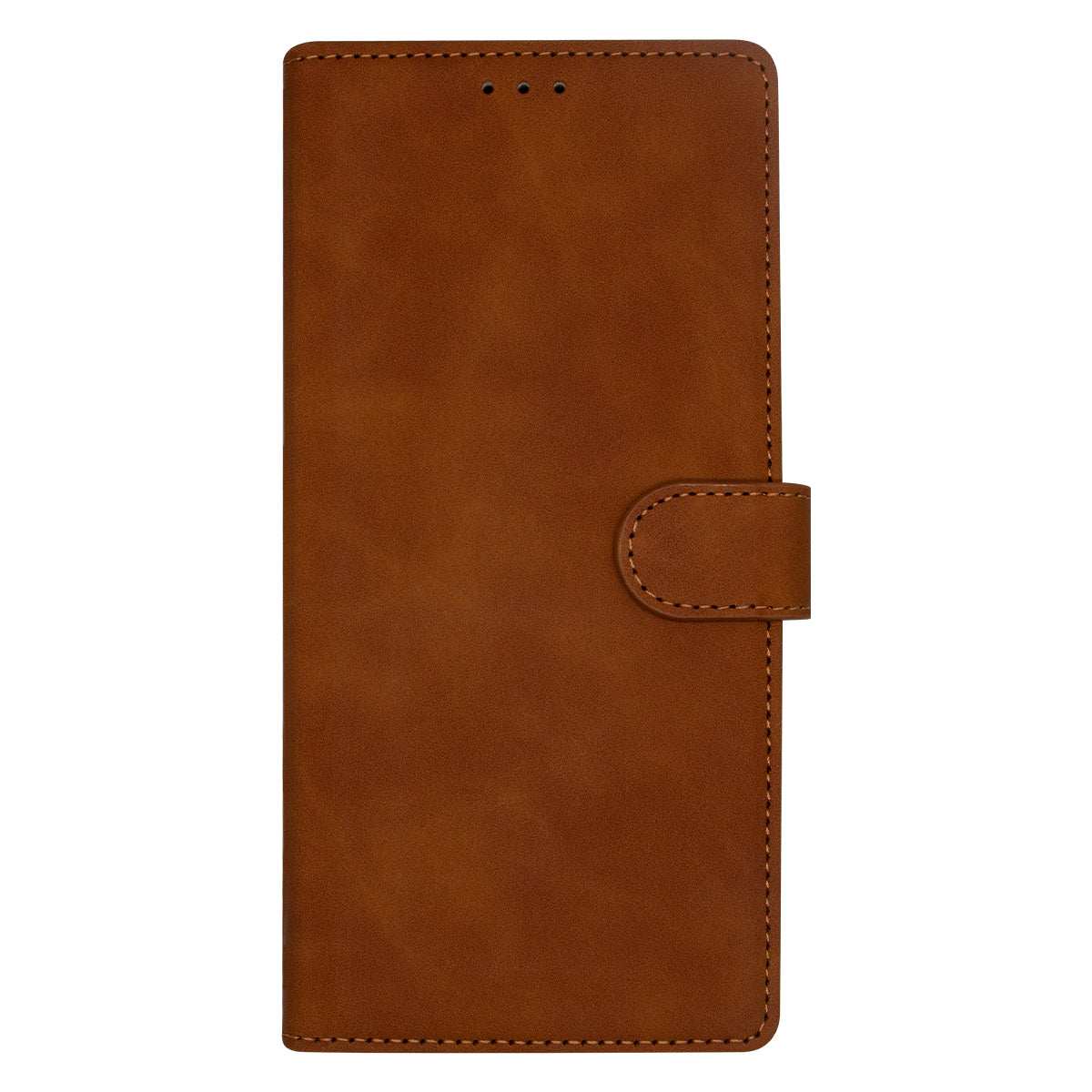 Samsung S24 Ultra Flip Premium PU Leather Wallet Business Style With Card Pockets Case Brown - CellularPort