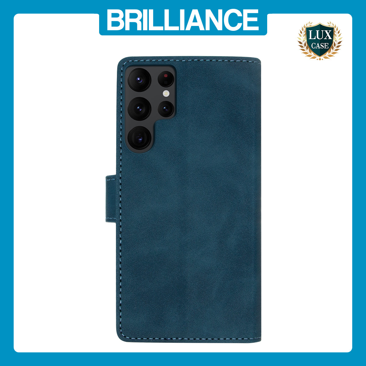 Samsung S23 Blue Premium Wallet Case
