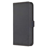 iPhone 15 Flip Book PU Leather Wallet Holder & Stand with Card Pockets Case Black - CellularPort