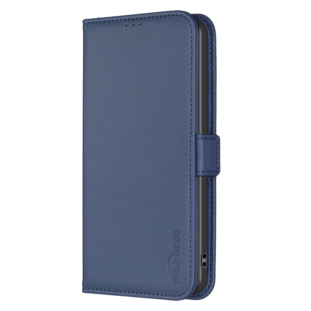 iPhone 15 Pro Max Flip Book PU Leather Wallet Holder & Stand with Card Pockets Case Blue - CellularPort