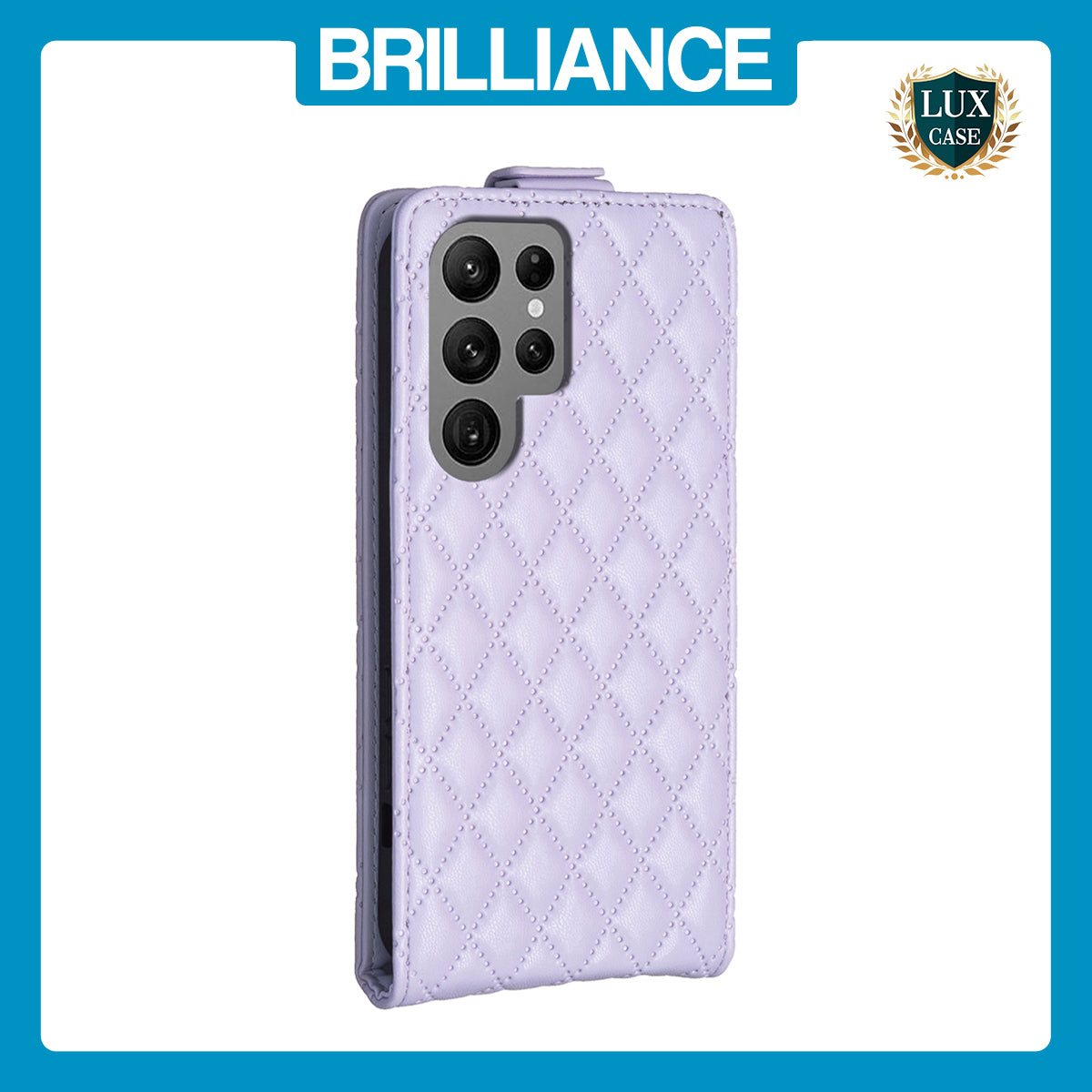 Samsung S23 Ultra Light Purple Photo Frame Wallet Case
