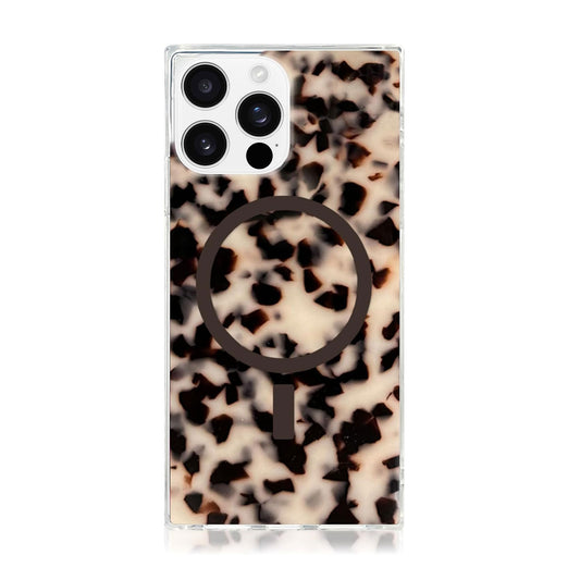 Flaunt Square iPhone 16 Pro Max Case – Blonde Tortoise Shell