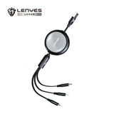 Lenyes LC523 3-in-1 Retractable Cable