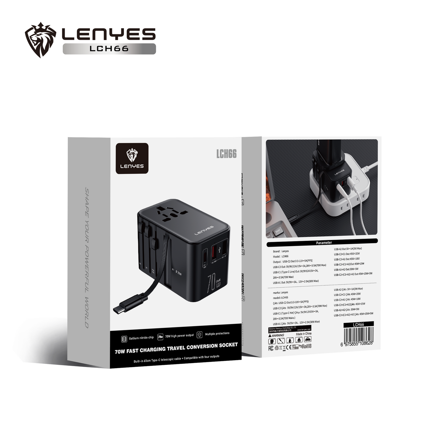 Lenyes LCH66 Fast Charger Socket