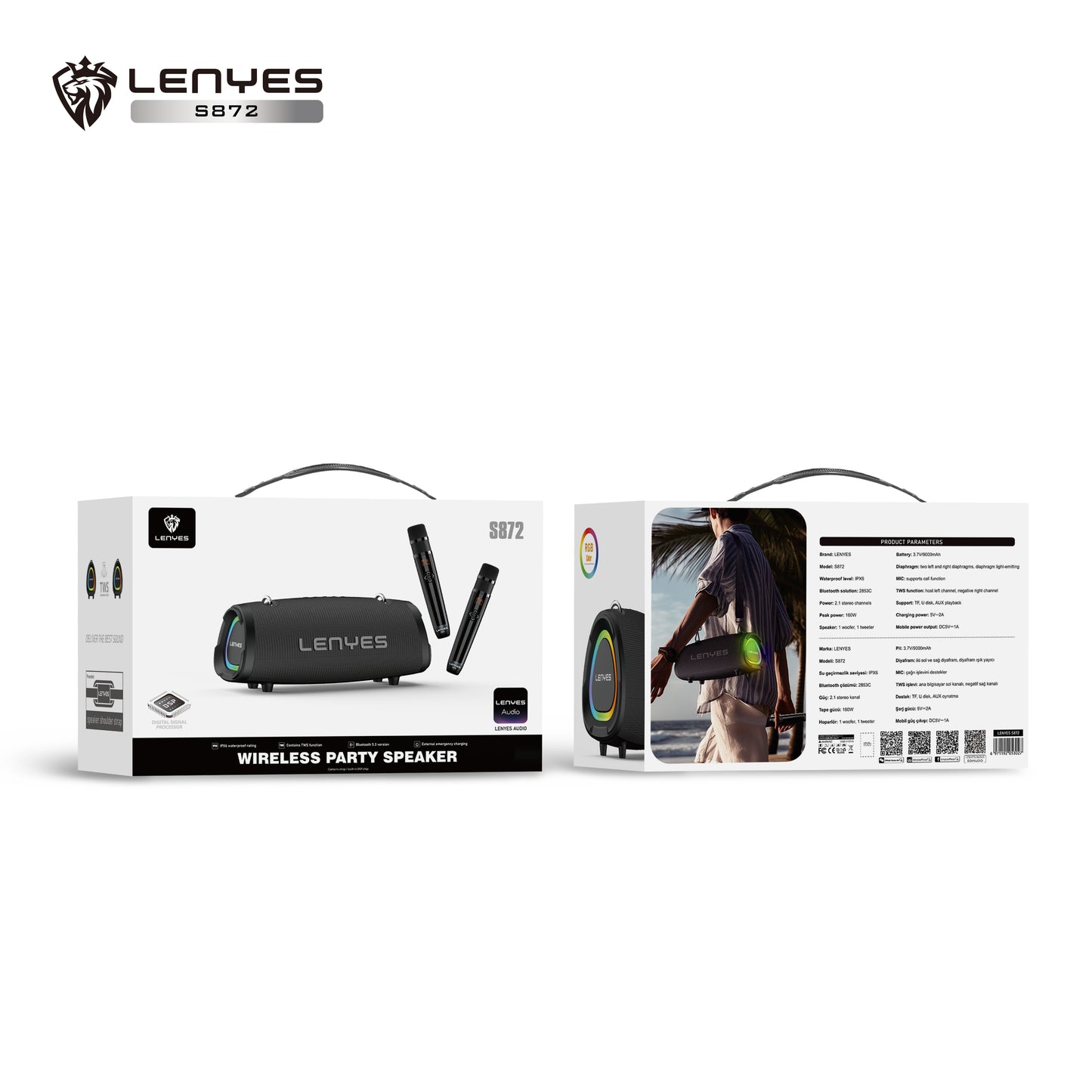 Lenyes S872 Party Wireless Speaker