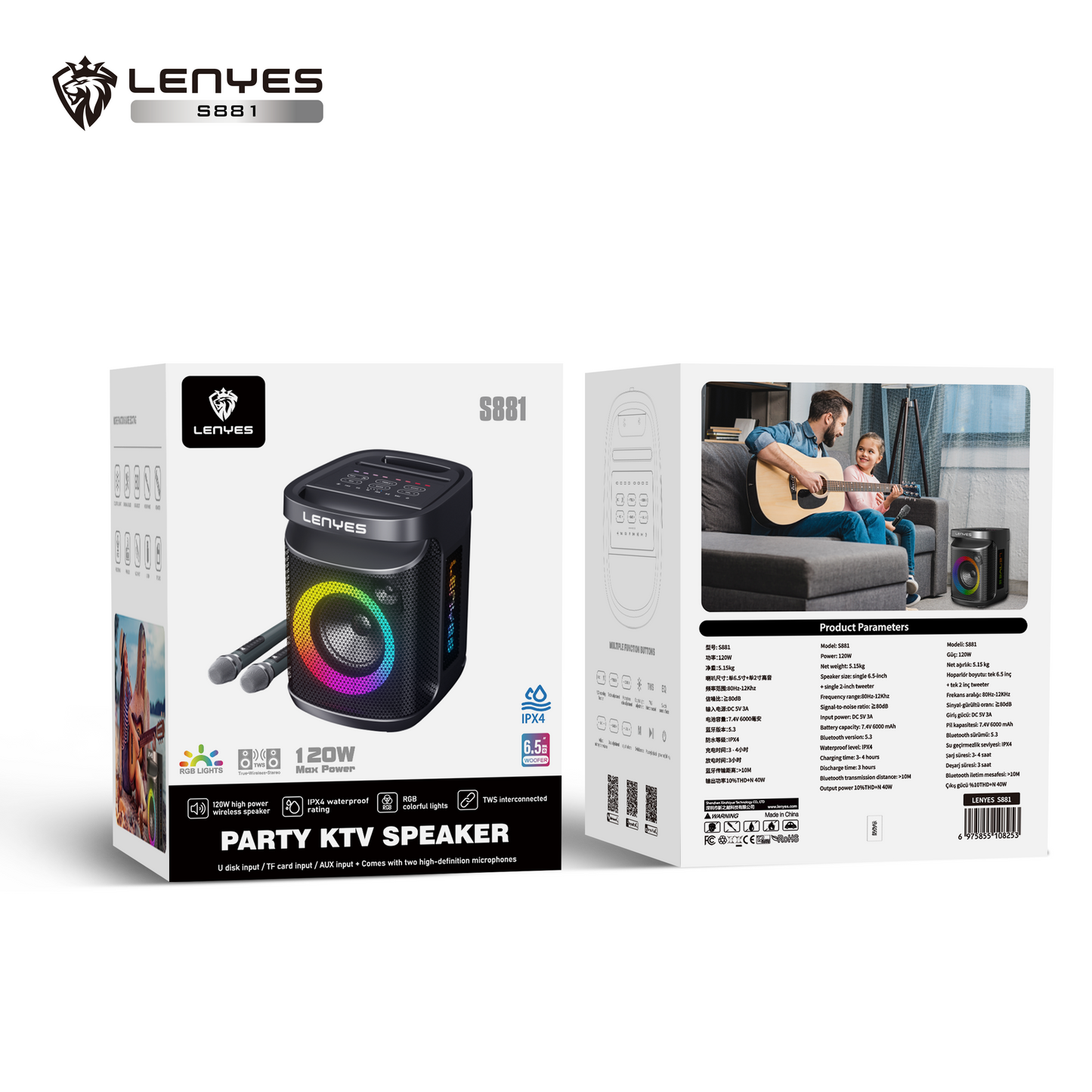 Lenyes S881 KTV Party Speaker