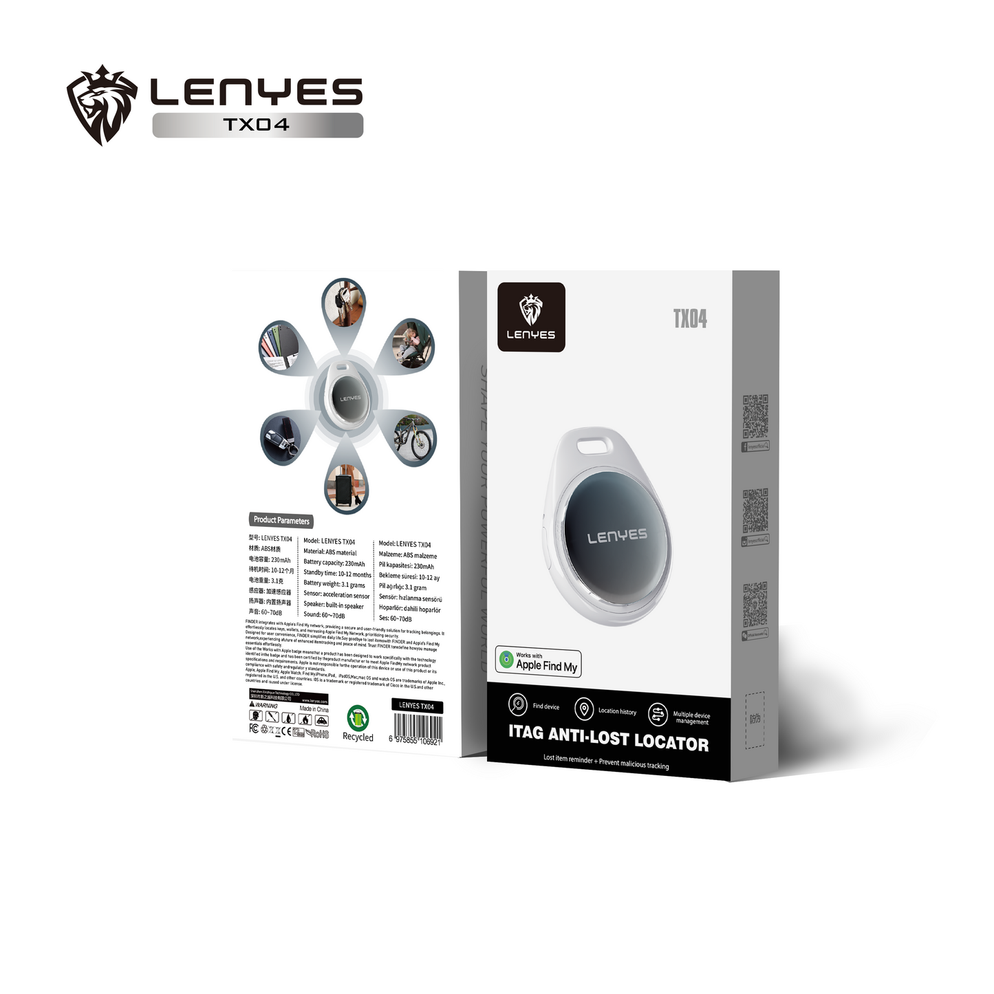 Lenyes TX04 Anti-Loss Locator