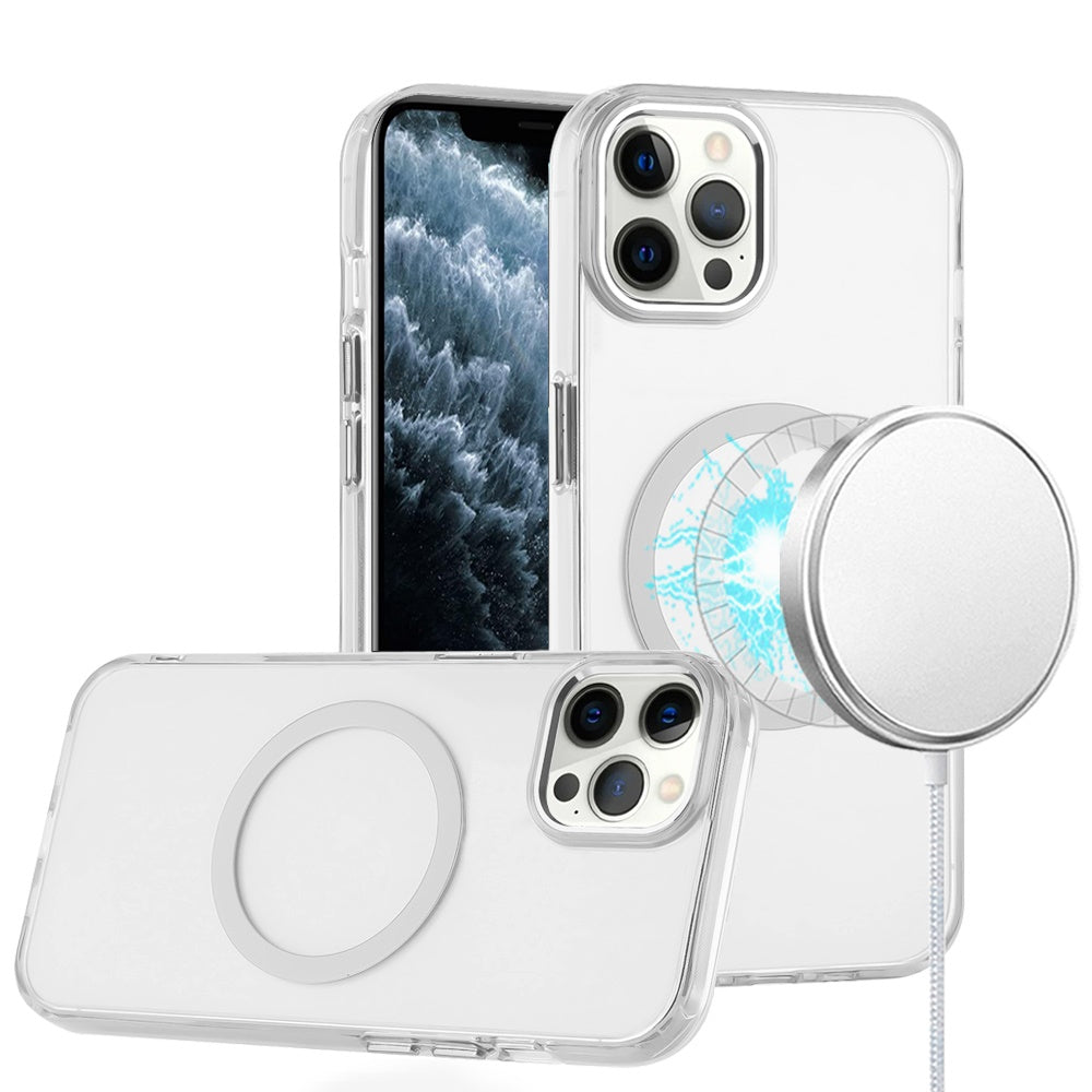 iPhone 11 Pro Max Clear Magnetic Circle Transparent Acrylic Case