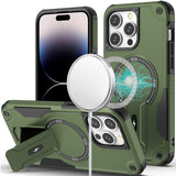 iPhone 14 Pro Max Midnight Green Bracket Kickstand Case
