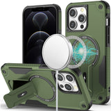 iPhone 12 Pro Max Midnight Green Bracket Kickstand Case