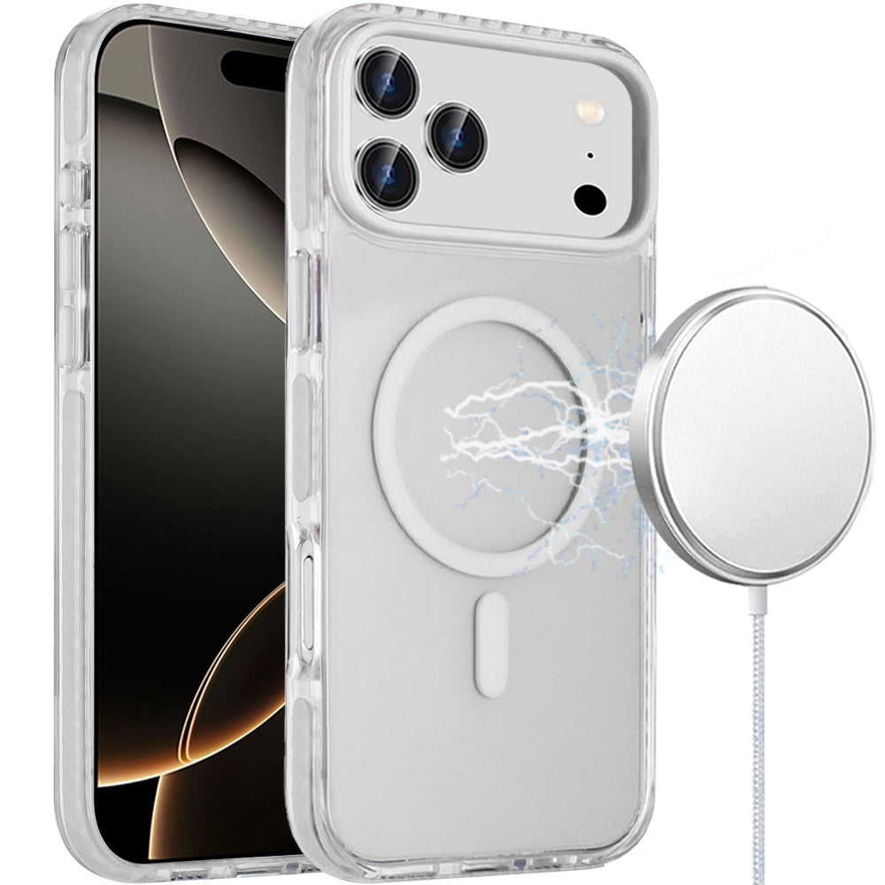 iPhone 17 Pro White Magnetic Ring Case
