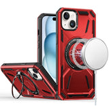 iPhone 15 Plus Red Loop Magnetic Kickstand Case