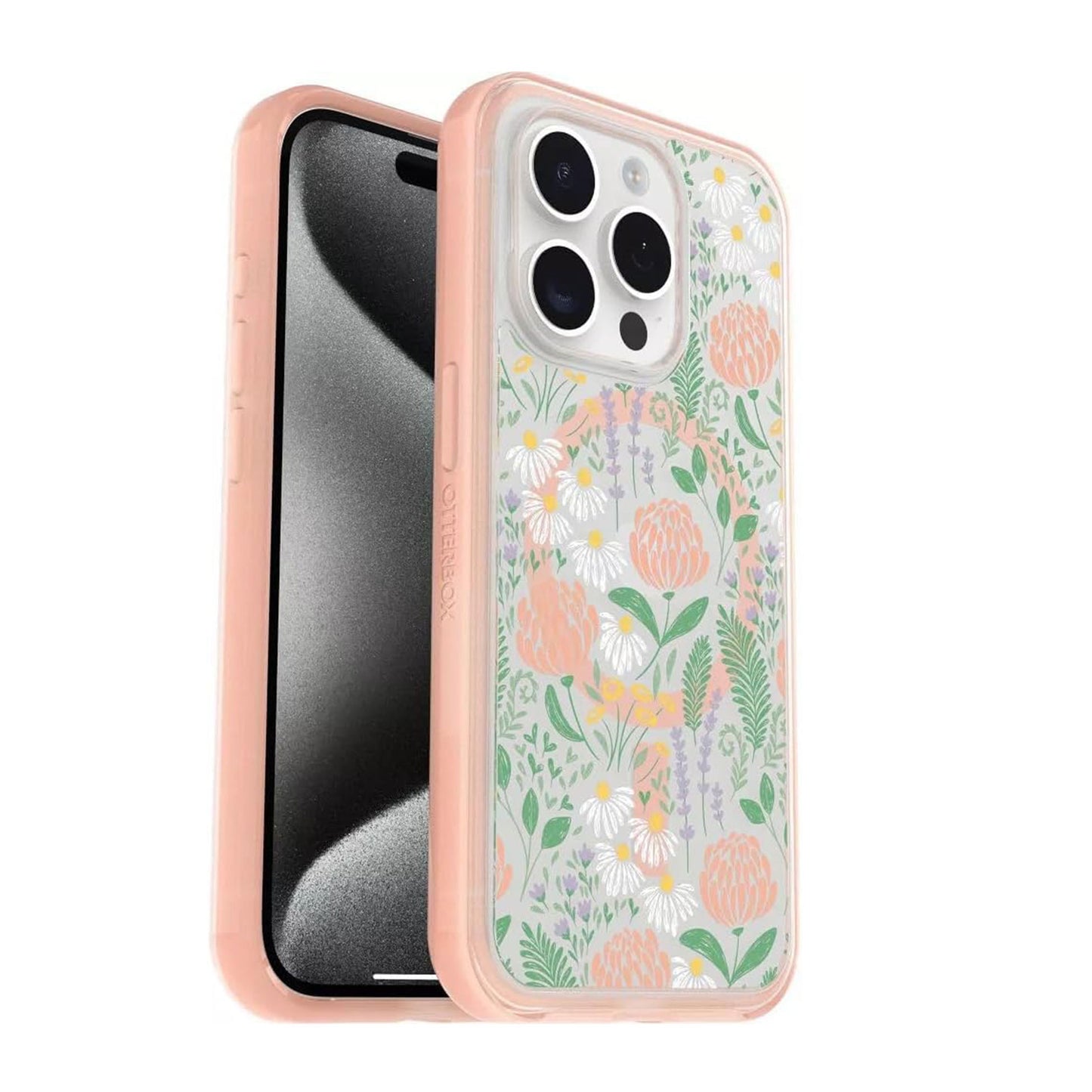 OtterBox iPhone 15 Pro Symmetry - Peachy Bloom