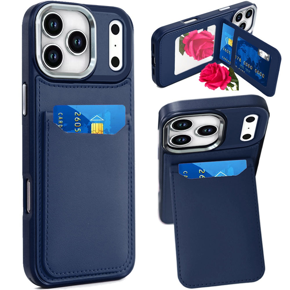 iPhone 17 Pro Dark Blue Card Holder Case
