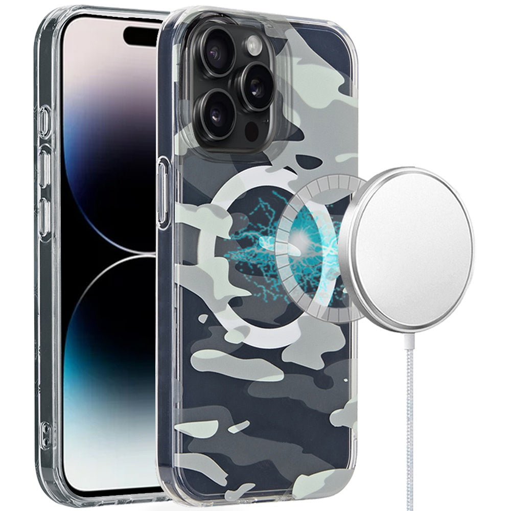 iPhone 14 Pro Max Green Camo IMD Hybrid Case