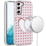 Samsung S22 Mirror Hearts Magnetic Circle IMD TPU Case
