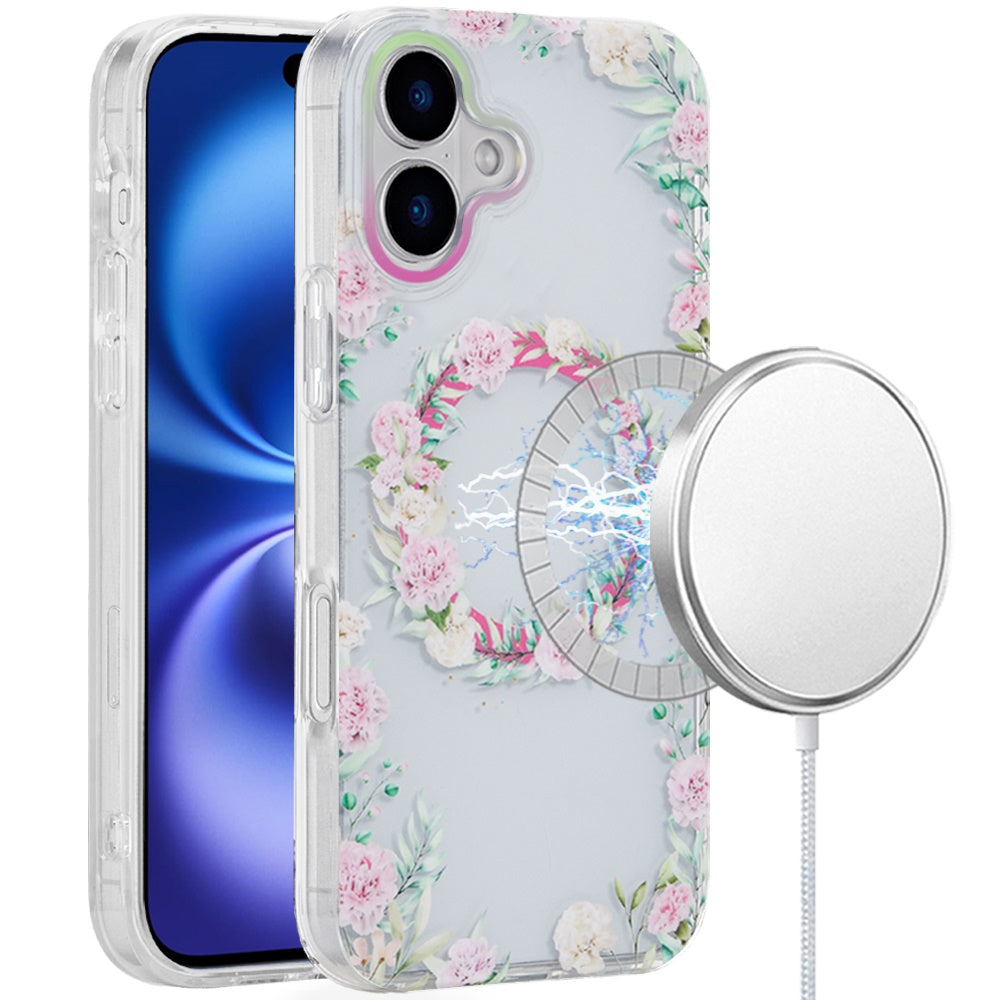iPhone 17 Magnetic IMD Case - Galaxy Floral