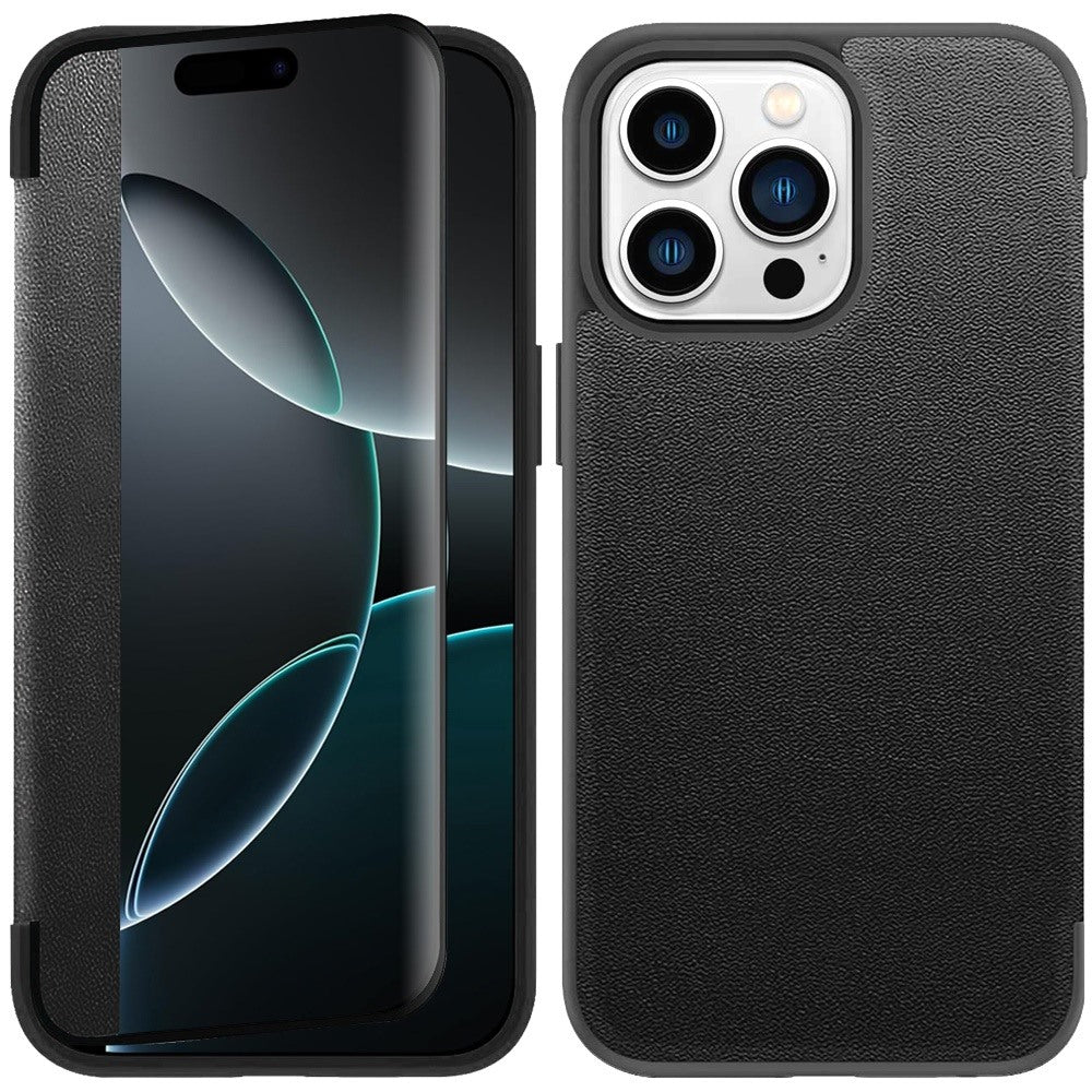 iPhone 16 Pro Max 6.9 PU Leather Window Case Black
