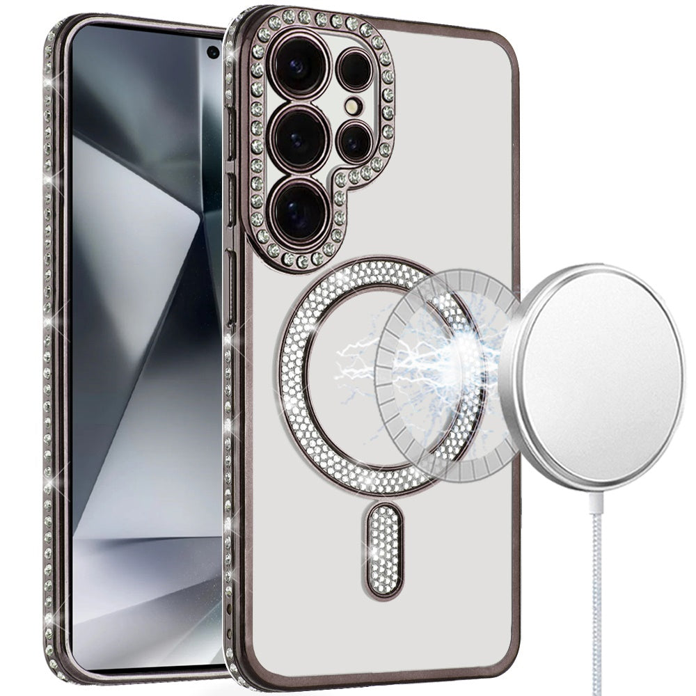 Samsung S24 Ultra Black Diamond Magnetic TPU Case