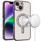 iPhone 13/14 Black Diamond Magnetic TPU Case