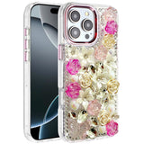 iPhone 16 Pro Max 6.9 Rose Bling Stones Case Pink