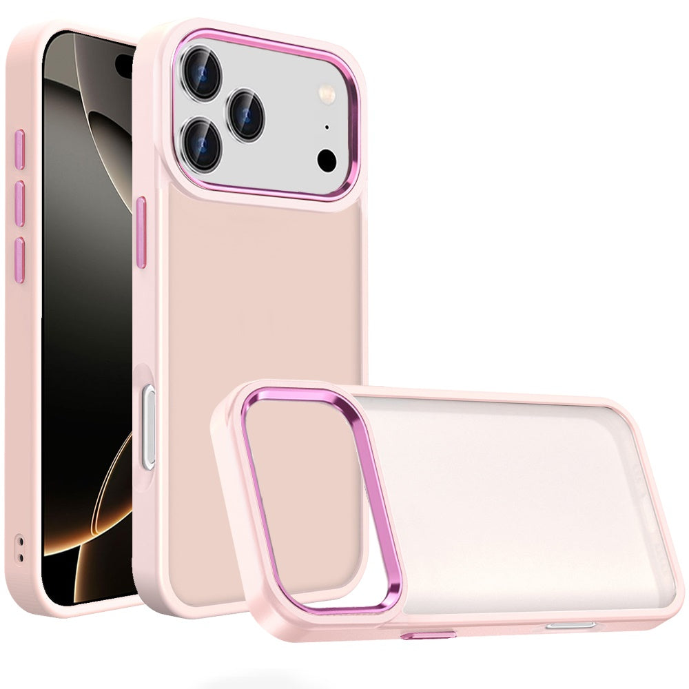 iPhone 17 Pro Max Polished Acrylic Hybrid Case - Light Pink
