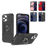 iPhone 12/12 Pro Black Magnetic Kickstand Hybrid Case