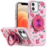 iPhone 12/12 Pro Metal Diamond Matte Ring Case 10