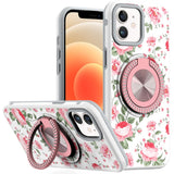 iPhone 12/12 Pro Metal Diamond Matte Ring Case 11
