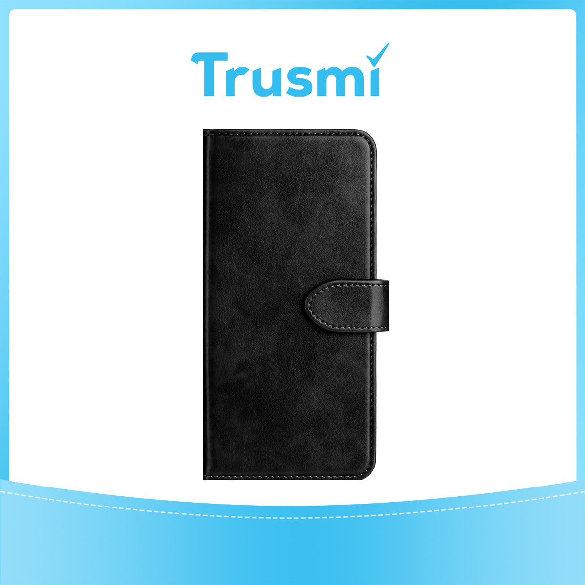 Samsung S23 Black Cowhide Leather Wallet Case