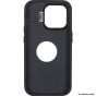 IPhone 15 Lens Holder Solid Color + Iron Plate + Magnifying Glass Case Black - CellularPort