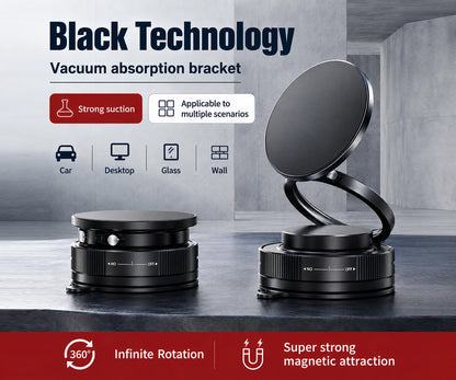 New 360 ° Rotating Vacuum Magnetic Suction  Mobile Phone Holder