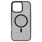 iPhone 16 Pro TPU+PC Magnetic Skin-friendly Matte Phone Case Transparent Black - CellularPort