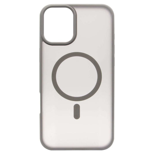 iPhone 16 Pro TPU+PC Magnetic Skin-friendly Matte Phone Case Transparent Grey - CellularPort
