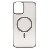 iPhone 16 Pro TPU+PC Magnetic Skin-friendly Matte Phone Case Transparent Grey - CellularPort