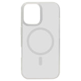 iPhone 16 Pro TPU+PC Magnetic Skin-friendly Matte Phone Case Transparent White - CellularPort