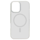iPhone 16 TPU+PC Magnetic Skin-friendly Matte Phone Case Transparent White - CellularPort