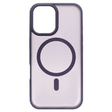 iPhone 16 TPU+PC Magnetic Skin-friendly Matte Phone Case Transparent Purple - CellularPort