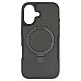 iPhone 16 Plus TPU+PC Magnetic Airbag Anti-fall Phone Case Black - CellularPort
