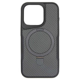 iPhone 16 Pro TPU+PC Magnetic Airbag Anti-fall Phone Case Black - CellularPort